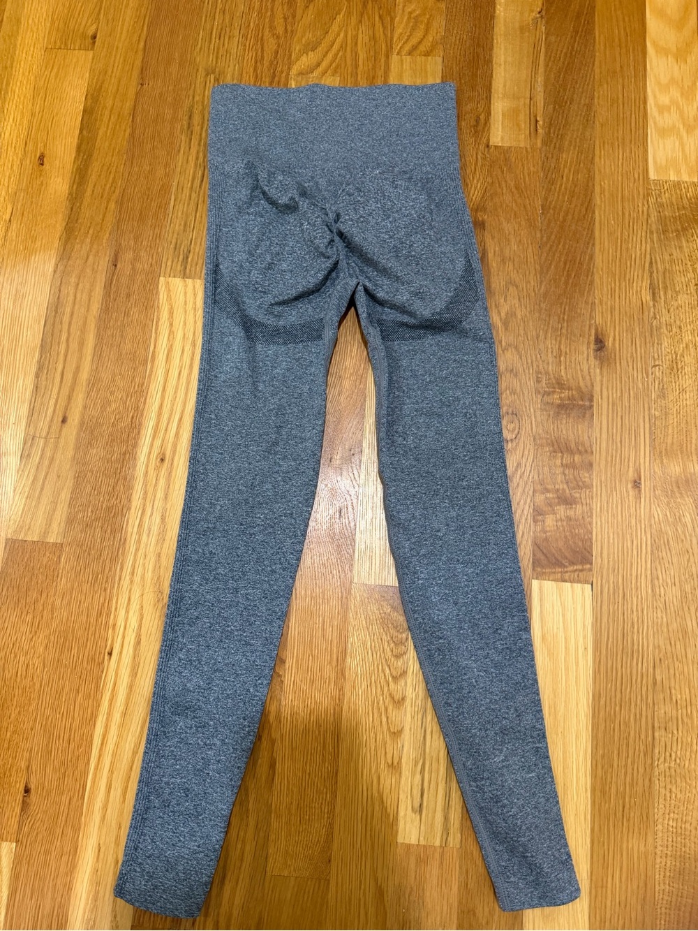 High-Waist Women's Grey Seamless Leggings